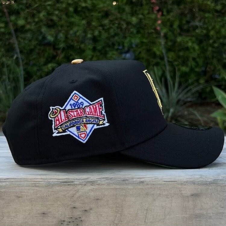 New Era Angels Upside Down Black Metallic Gold 1989 ASG 940 A-Frame