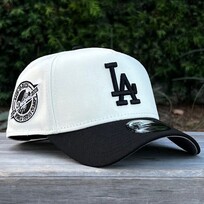 New Era LA Ivory/Black Back to Back World Series Champs Circle 940 a-frame