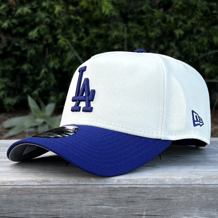 New Era LA Ivory/Royal Back to Back World Series Champs Circle 940 a-frame