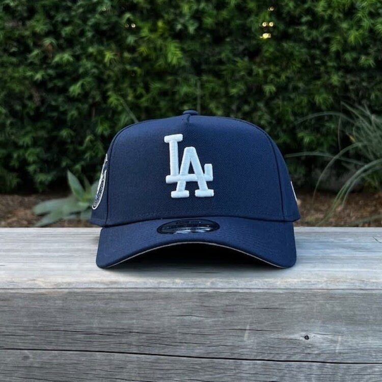 New Era LA Navy White Back to Back World Series Champs Circle 940 a-frame