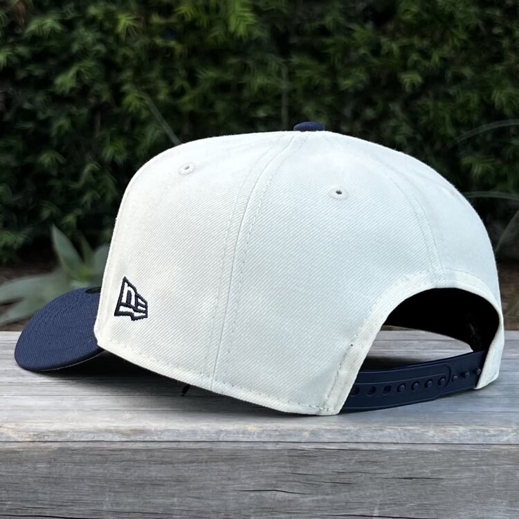 New Era LA City Connect Ivory/Navy Back to Back World Series Champs Circle 940 a-frame
