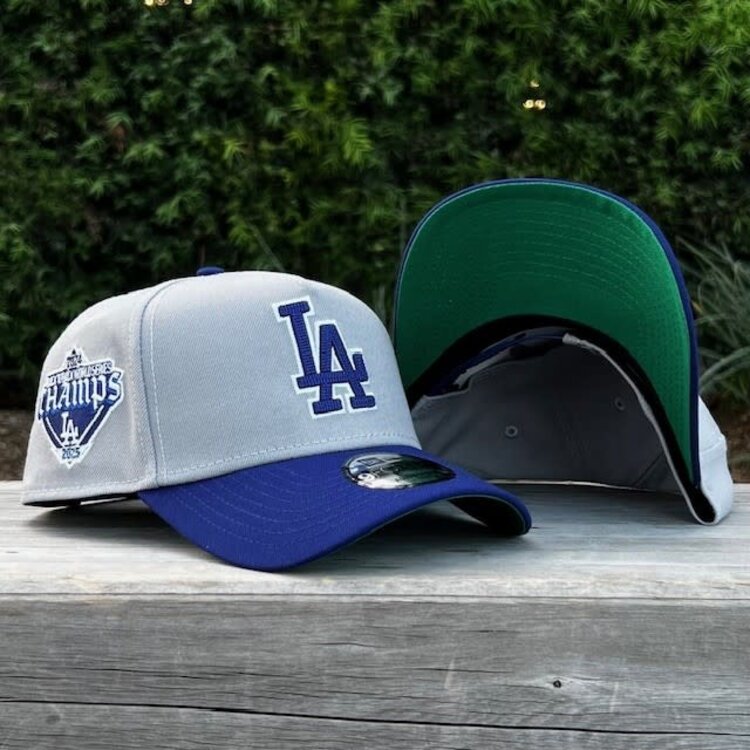 New Era LA Gray/Royal Back to Back World Series Champs Diamond 940 a-frame