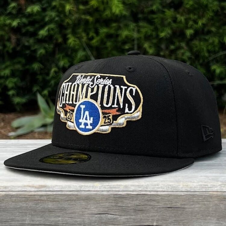 New Era LA Dodgers Black 2025 World Series Champs Locker Room