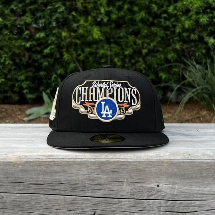 New Era LA Dodgers Black 2025 World Series Champs Locker Room