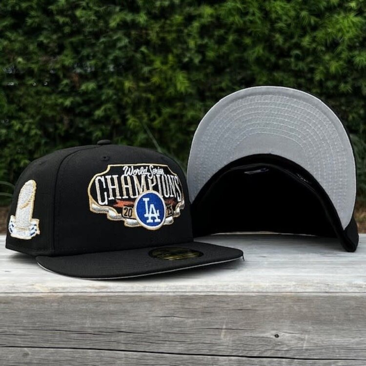 New Era LA Dodgers Black 2025 World Series Champs Locker Room