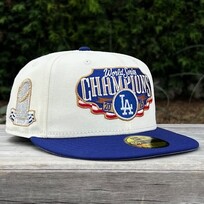 New Era LA Ivory/Royal 2025 World Series Champs Locker Room