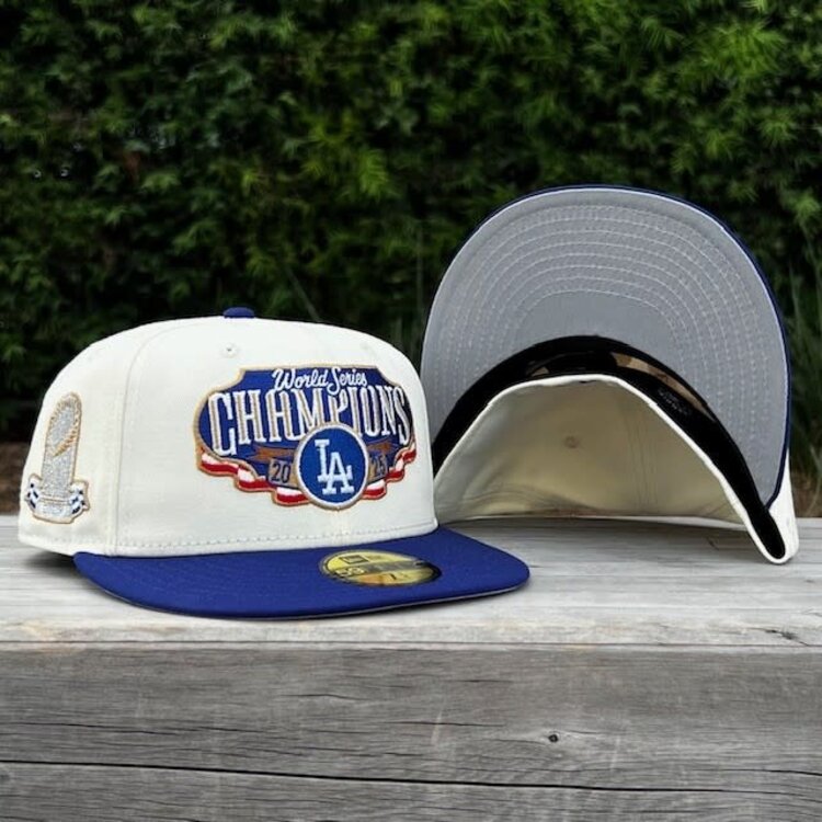 New Era LA Ivory/Royal 2025 World Series Champs Locker Room