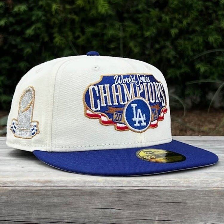 New Era LA Ivory/Royal 2025 World Series Champs Locker Room