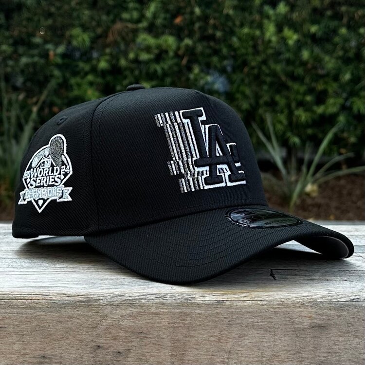 New Era LA Dodgers Black Metallic Silver Fade 940 a-frame