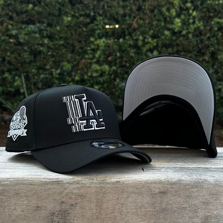 New Era LA Dodgers Black Metallic Silver Fade 940 a-frame