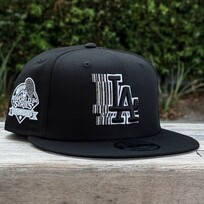 New Era LA Dodgers Black Metallic Silver Fade 950 Snapback