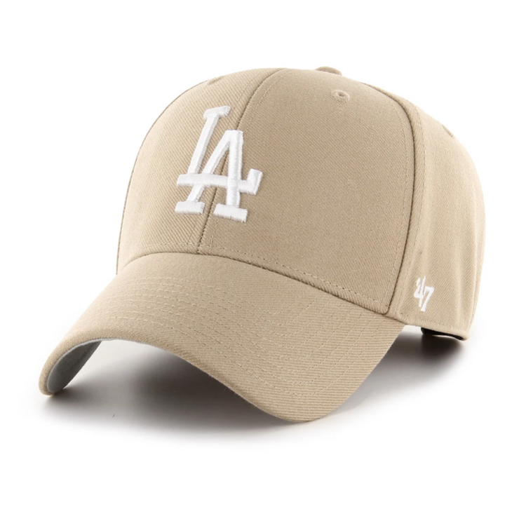 47 Brand LA Dodgers 47 MVP Khaki White Adjustable