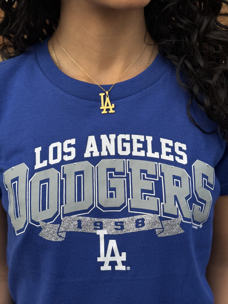 G-III LA Dodgers Women's GIII Goal Royal Crew Tee