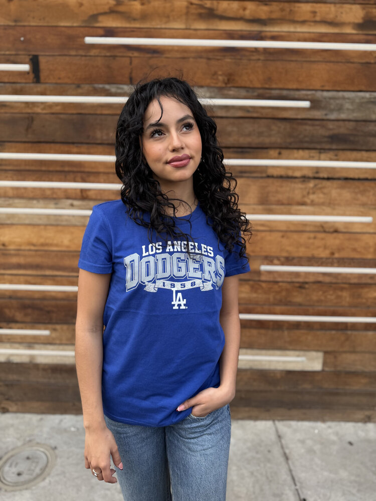G-III LA Dodgers Women's GIII Goal Royal Crew Tee