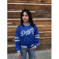 Starter LA Dodgers Women's Starter Interception Royal Satin Jacket