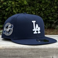 New Era LA Navy White Back to Back World Series Champs Circle 950 Snapback