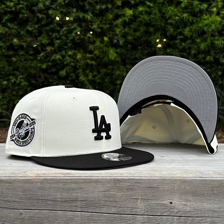 New Era LA Ivory/Black Back to Back World Series Champs Circle 950 Snapback