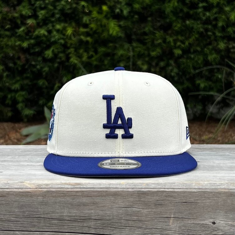 New Era LA Ivory/Royal Back to Back World Series Champs Circle 950 Snapback