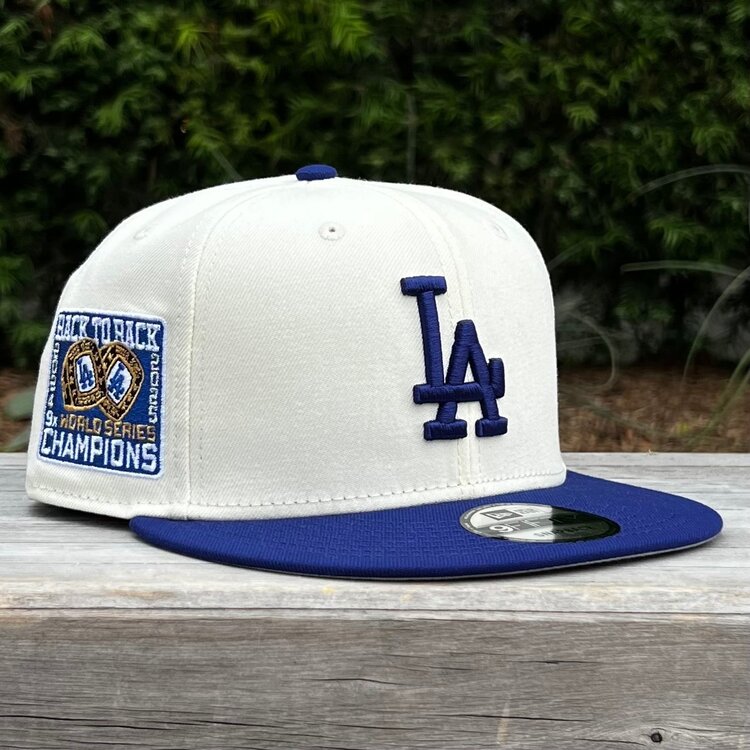 New Era LA Ivory/Royal 2025 World Series Champions Rings SP 950 Snapback