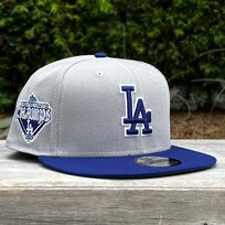 New Era LA Gray/Royal Back to Back World Series Champs Diamond 950 Snapback