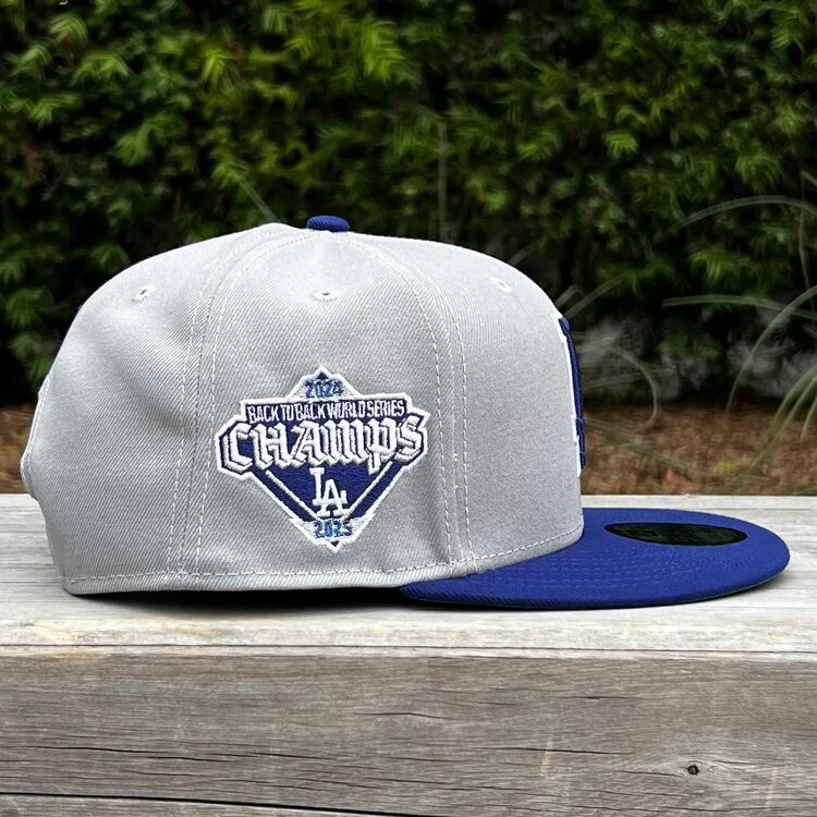 New Era LA Gray/Royal Back to Back World Series Champs Diamond 950 Snapback
