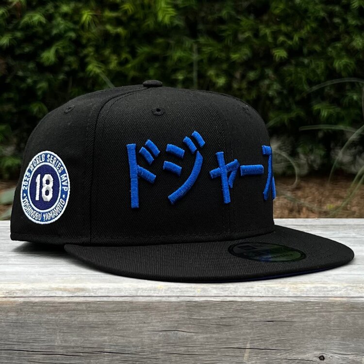 New Era LA Black Metallic Blue Kanji Yamamoto MVP 2025 WS Champs 950 Snapback