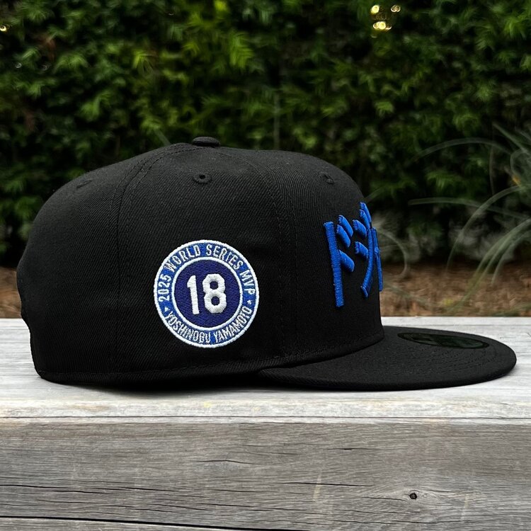 New Era LA Black Metallic Blue Kanji Yamamoto MVP 2025 WS Champs 950 Snapback