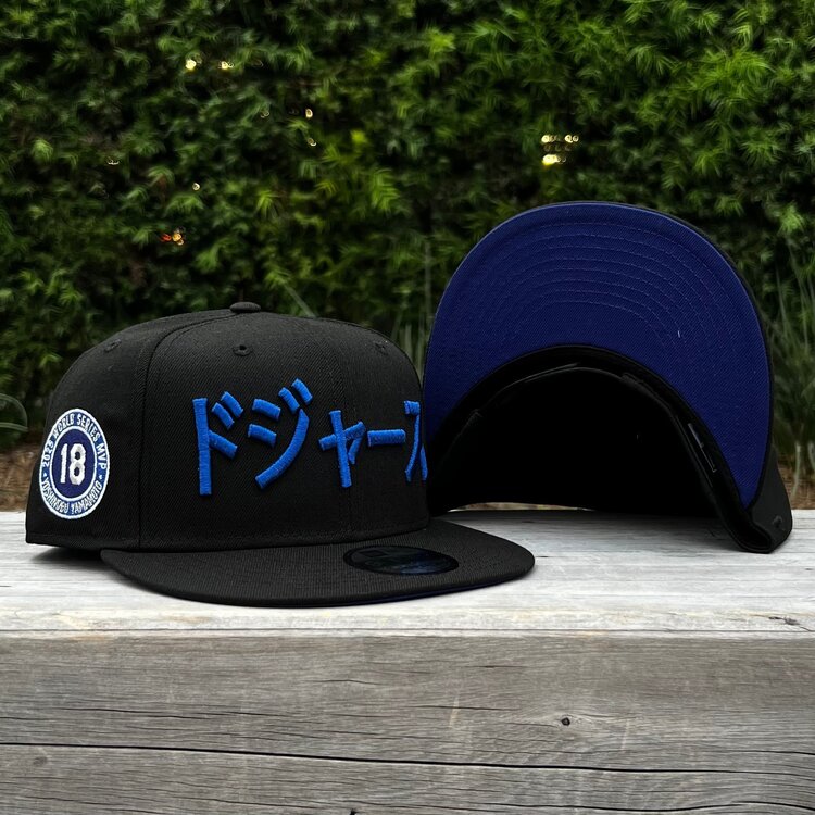 New Era LA Black Metallic Blue Kanji Yamamoto MVP 2025 WS Champs 950 Snapback