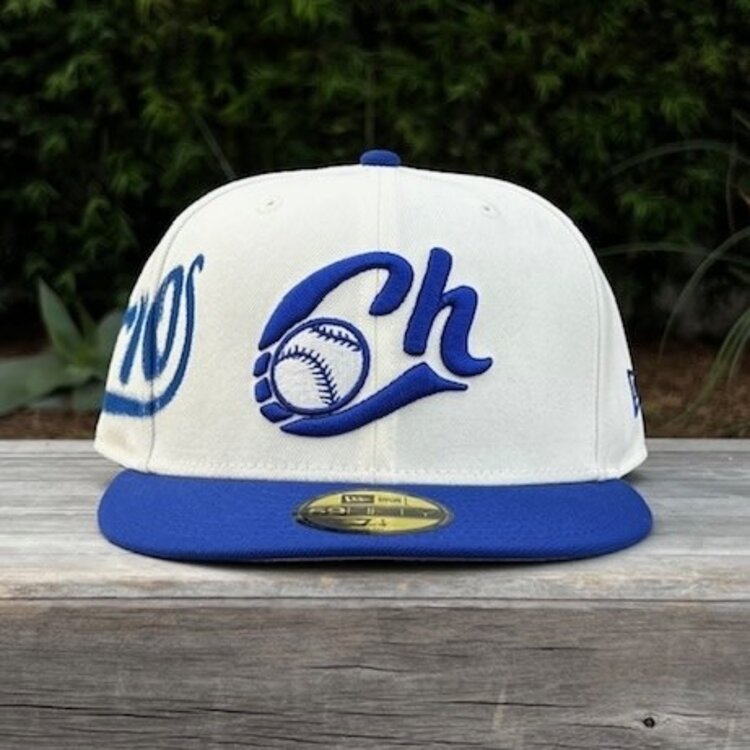 New Era Charros de Jalisco Ivory/Royal Side Script