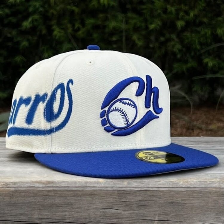 New Era Charros de Jalisco Ivory/Royal Side Script