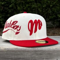 New Era Diablos de Mexico Ivory/Red Side Script