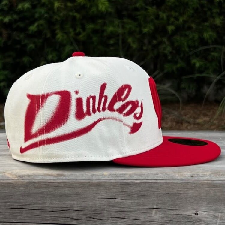 New Era Diablos de Mexico Ivory/Red Side Script
