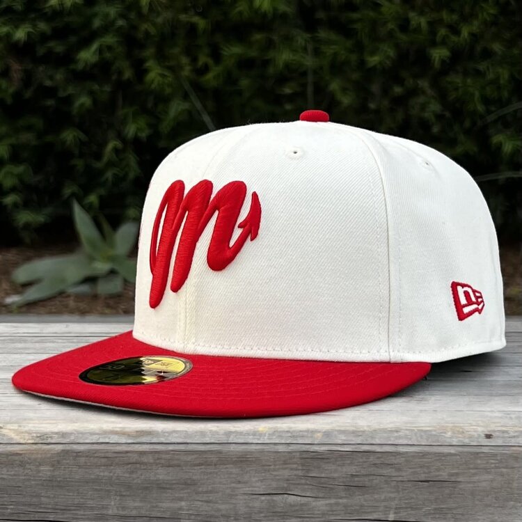 New Era Diablos de Mexico Ivory/Red Side Script