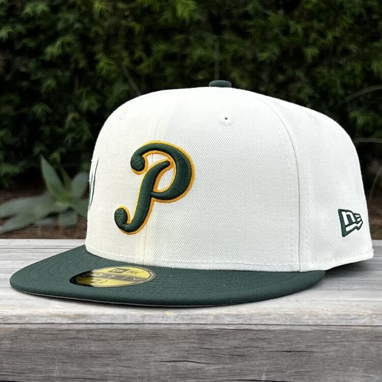 New Era Pericos de Puebla Ivory/Dark Green Side Script