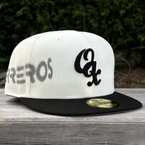 New Era Guerreros de Oaxaca Ivory/Black Side Script