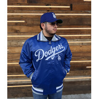 Starter LA Dodgers Men's Starter The Captain Royal Satin Jacket