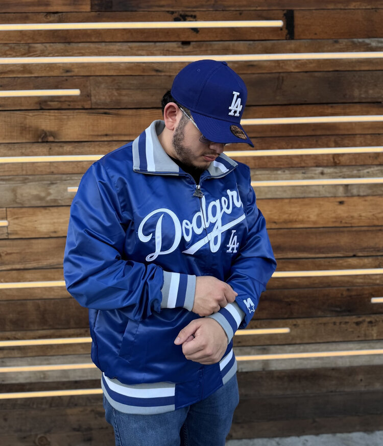 Starter LA Dodgers Men's Starter The Captain Royal Satin Jacket