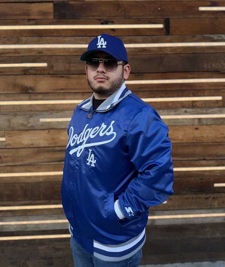 Starter LA Dodgers Men's Starter The Captain Royal Satin Jacket