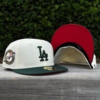 New Era LA Ivory/Dark Green Back to Back WS Champs Circle