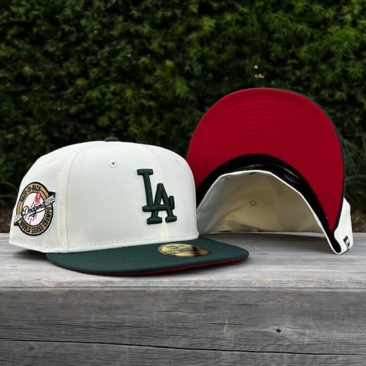 New Era LA Ivory/Dark Green Back to Back WS Champs Circle