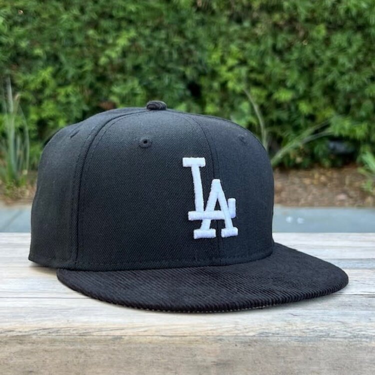 New Era LA Dodgers Black Wool/ Black Corduroy Gray UV