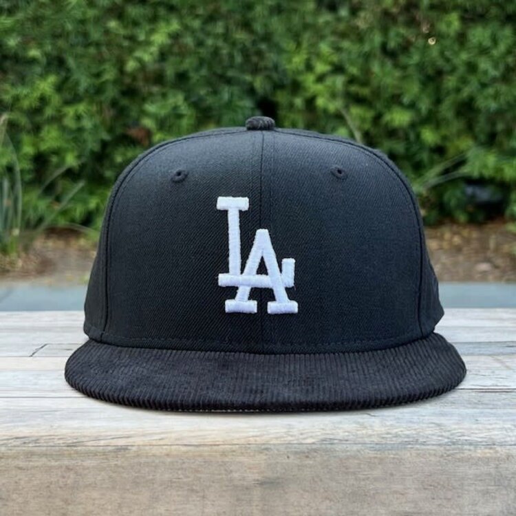 New Era LA Dodgers Black Wool/ Black Corduroy Gray UV