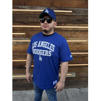 Starter LA Dodgers Men's Starter Kicker Royal Short Sleeve Tee
