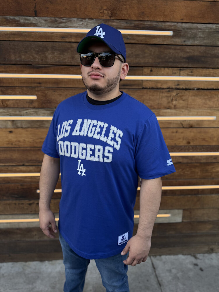 Starter LA Dodgers Men's Starter Kicker Royal Short Sleeve Tee