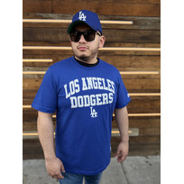 Starter LA Dodgers Men's Starter Cornerback Royal Short Sleeve Tee
