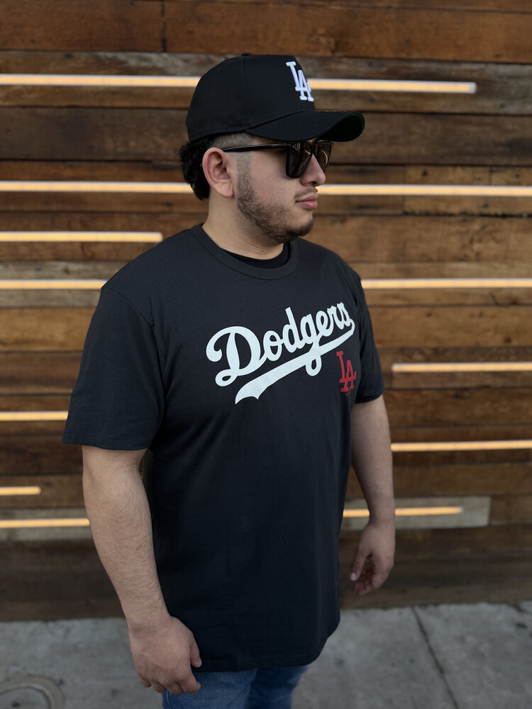 47 Brand LA Dodgers Men's 47 Flint Black Pregame Franklin Tee