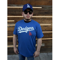47 Brand LA Dodgers Men's 47 Jetty Blue Pregame Franklin Tee