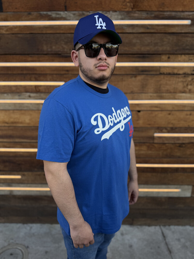 47 Brand LA Dodgers Men's 47 Jetty Blue Pregame Franklin Tee
