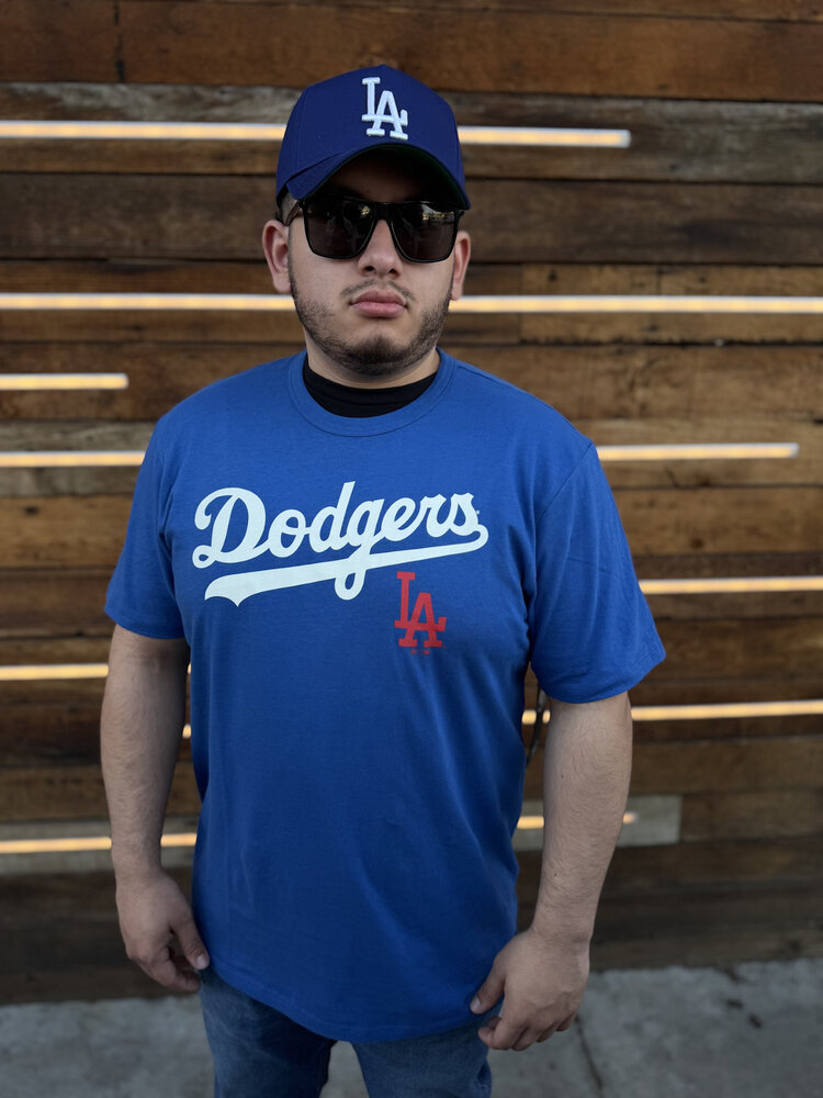 47 Brand LA Dodgers Men's 47 Jetty Blue Pregame Franklin Tee