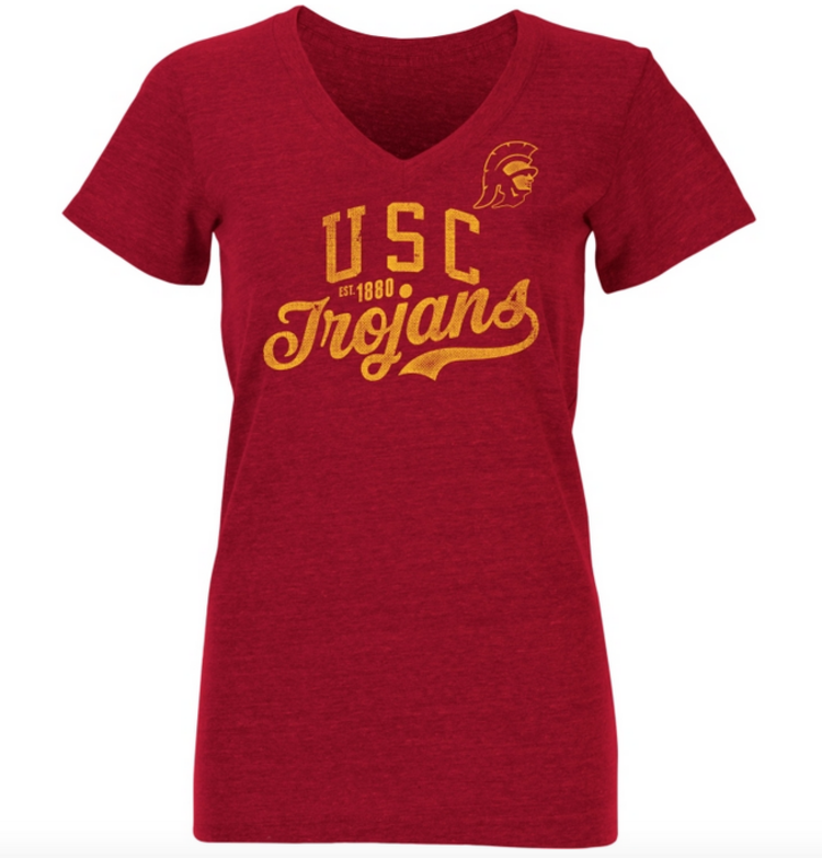 USC Trojans Women's V-Neck Elle